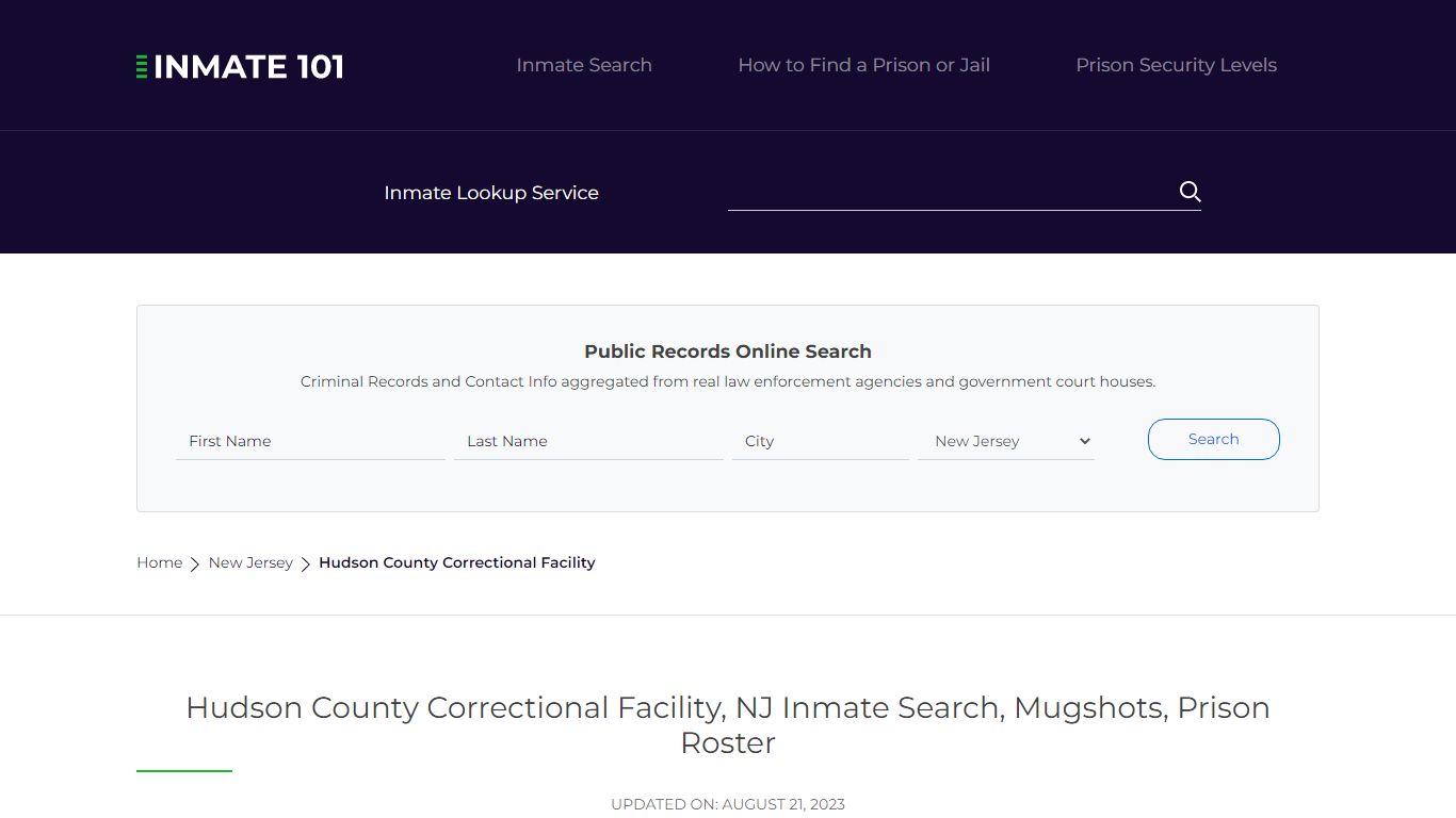 Hudson County Correctional Facility - Inmate101